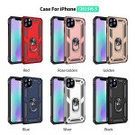 Wholesale iPhone 11 Pro (5.8in) Tech Armor Ring Grip Case with Metal Plate (Black)